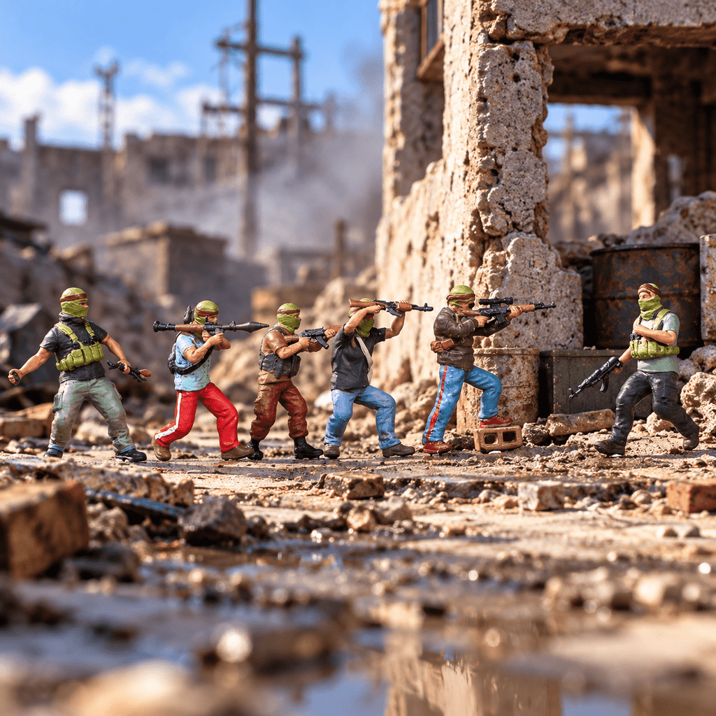 Middle Eastern Pirates – 1/64 Scale Set of 6 Miniature Figures