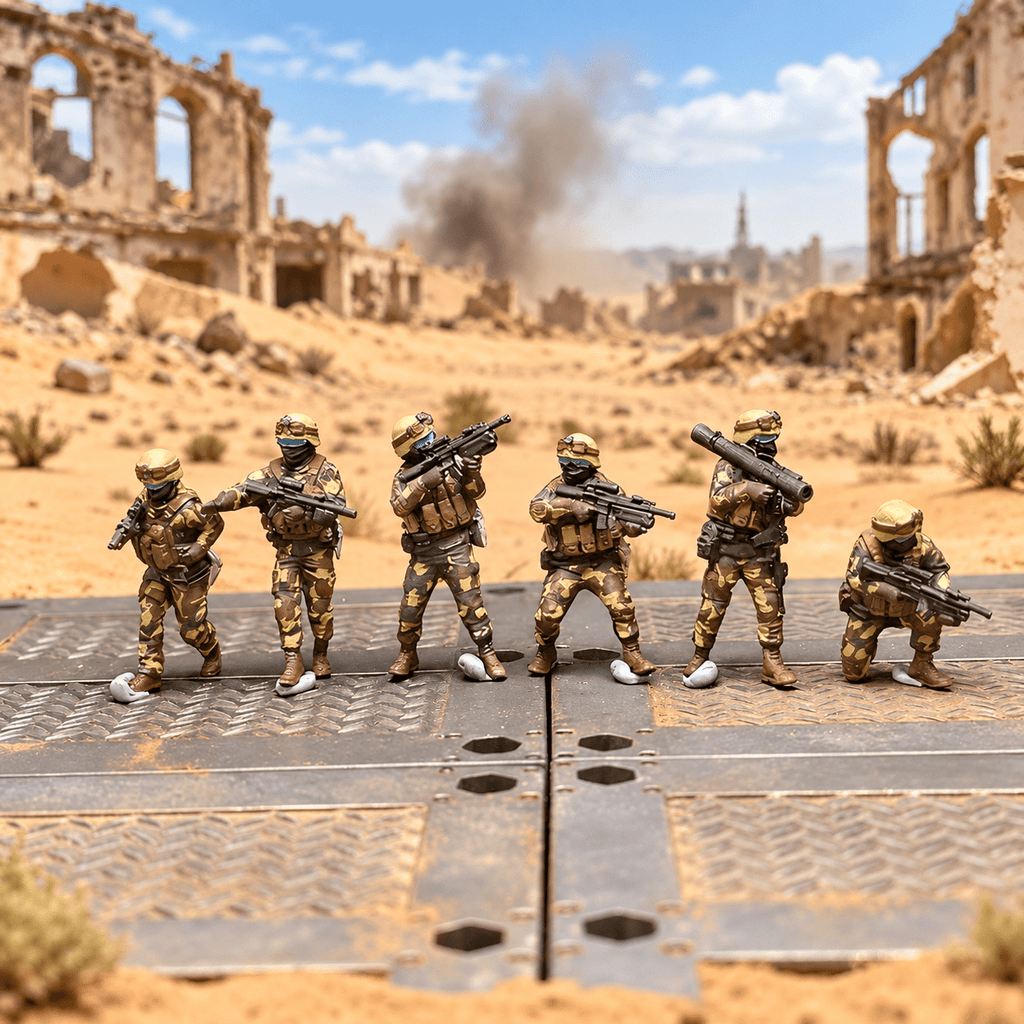 Modern Desert Soldiers – 1/72 Scale Set of 6