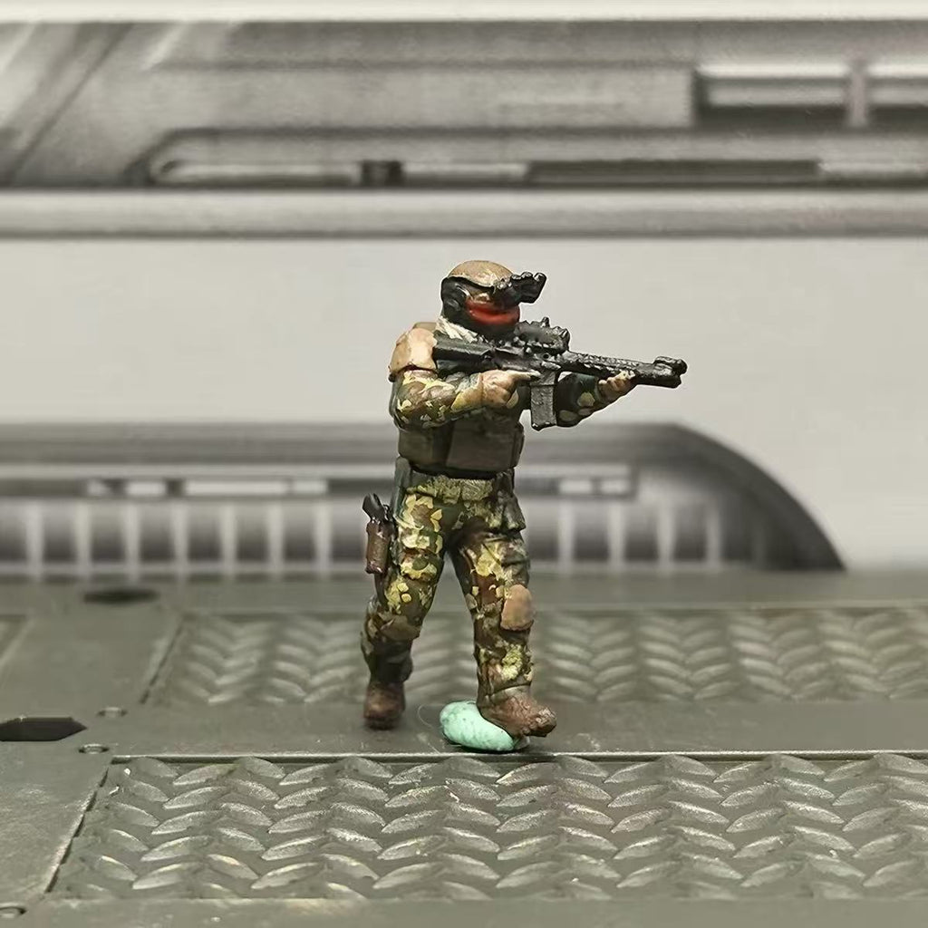 Modern Tactical Soldiers – Set of 4 Miniature Figures