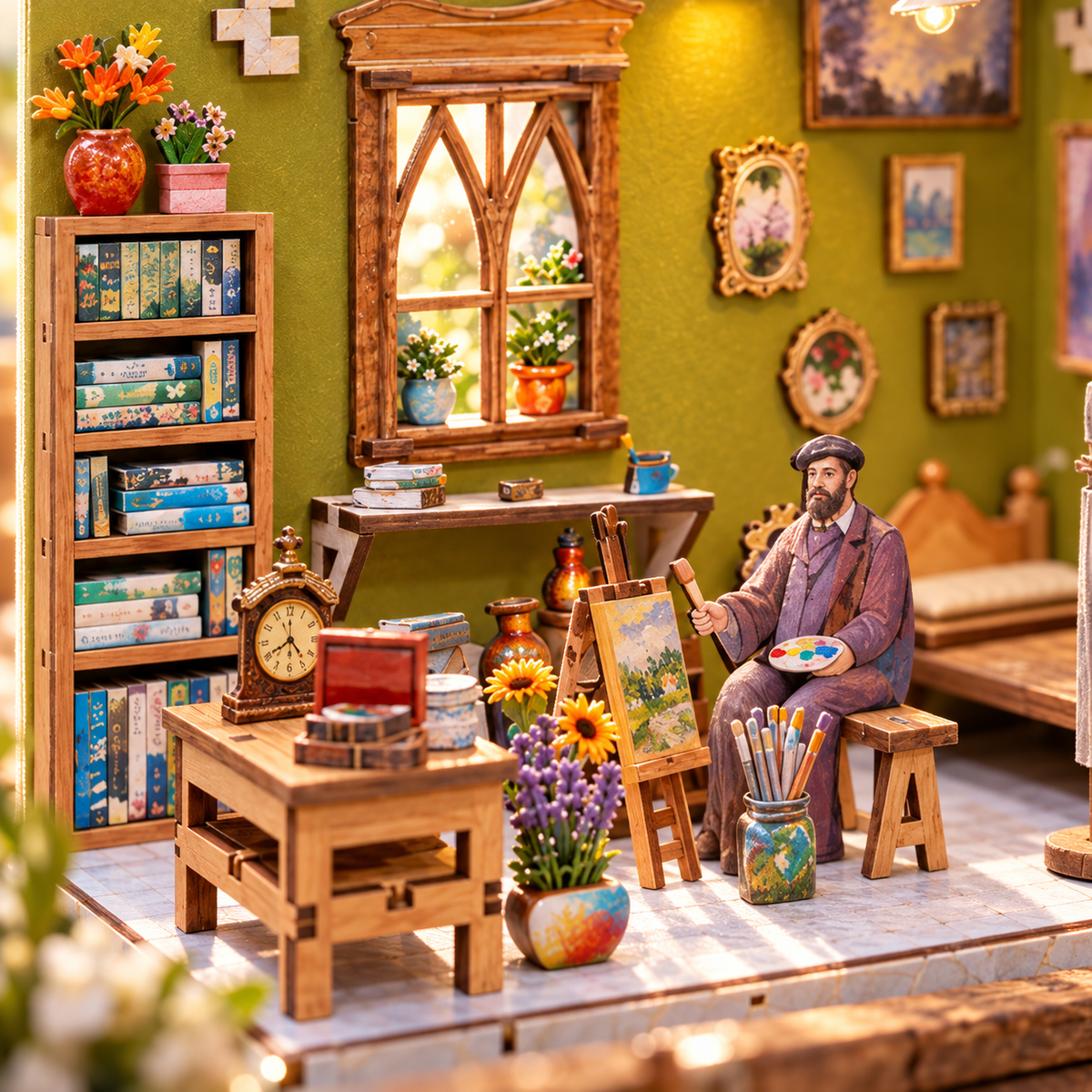 Monet's Studio DIY Miniature Model Kit