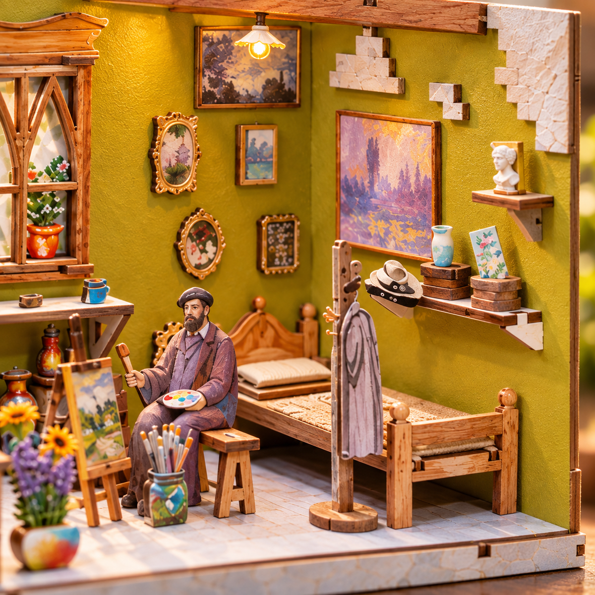 Monet's Studio DIY Miniature Model Kit