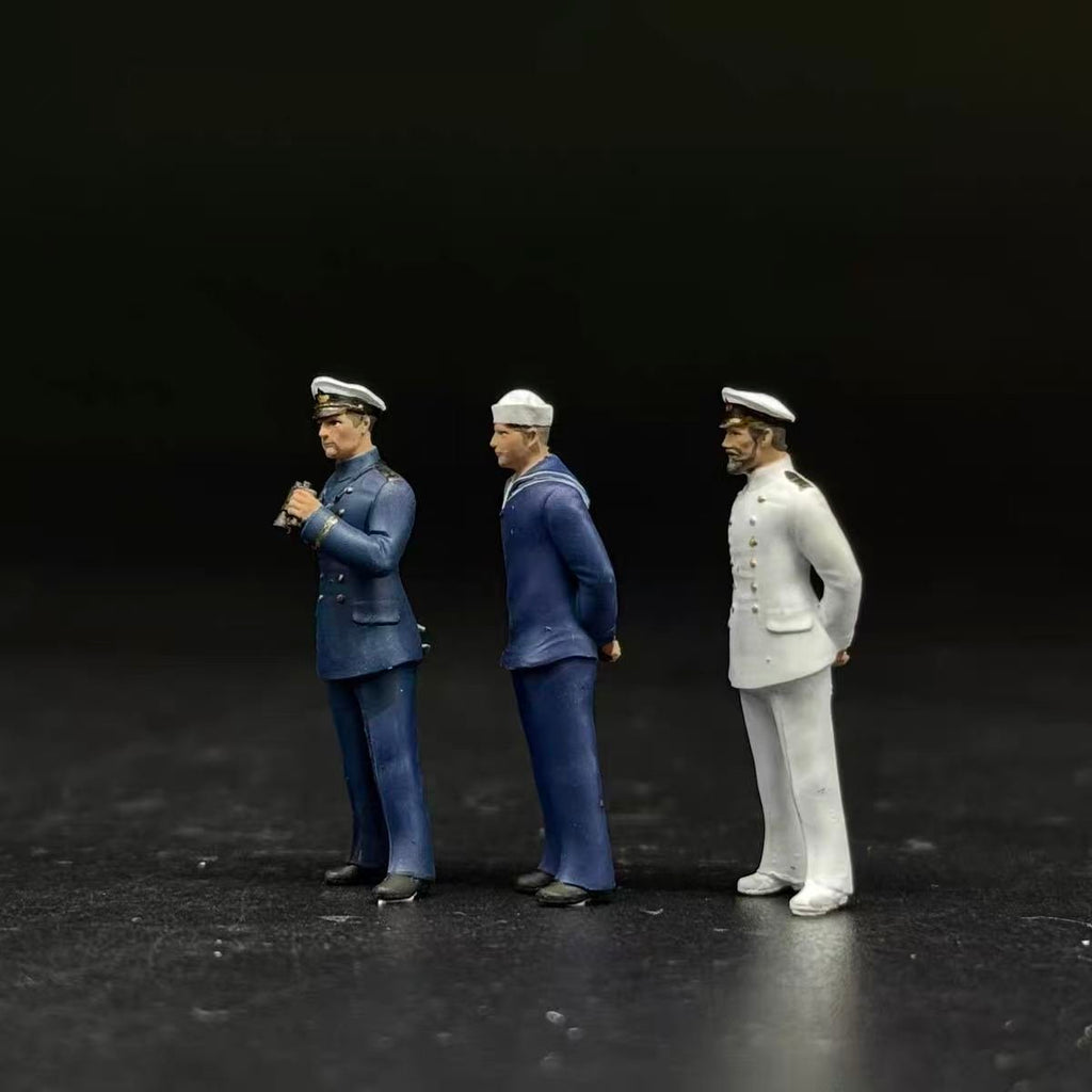 Naval Officers and Sailor – Set of 3 Miniature Figures