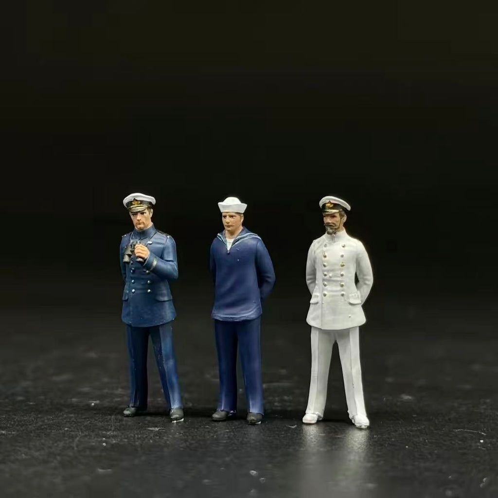 Naval Officers and Sailor – Set of 3 Miniature Figures