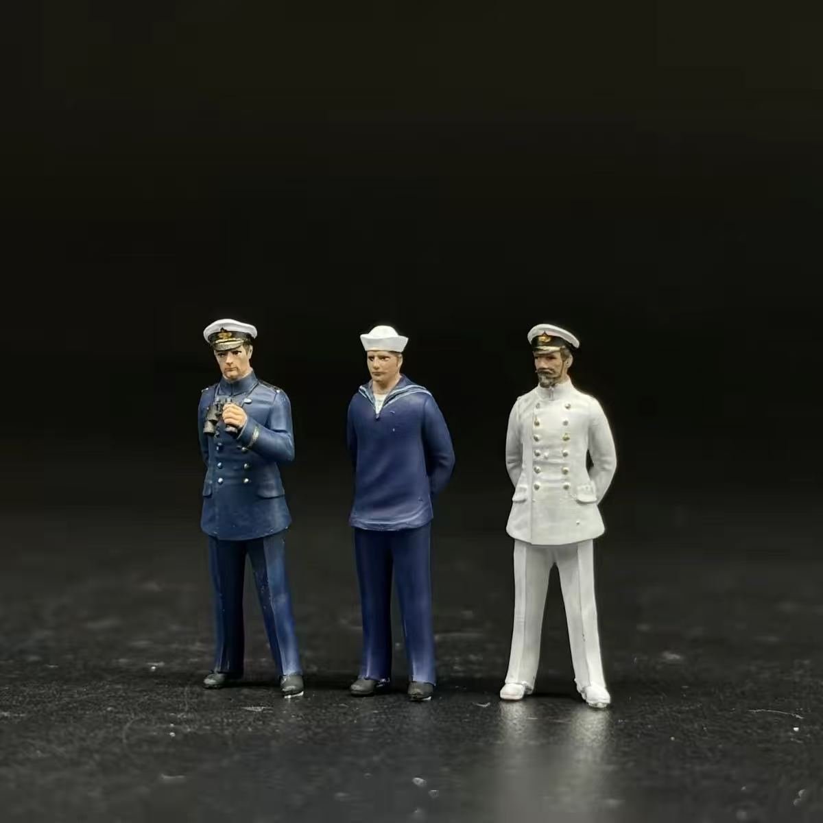 Naval Officers and Sailor – Set of 3 Miniature Figures