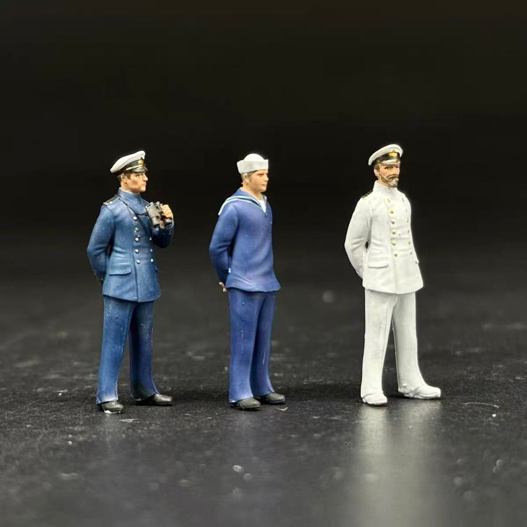 Naval Officers and Sailor – Set of 3 Miniature Figures