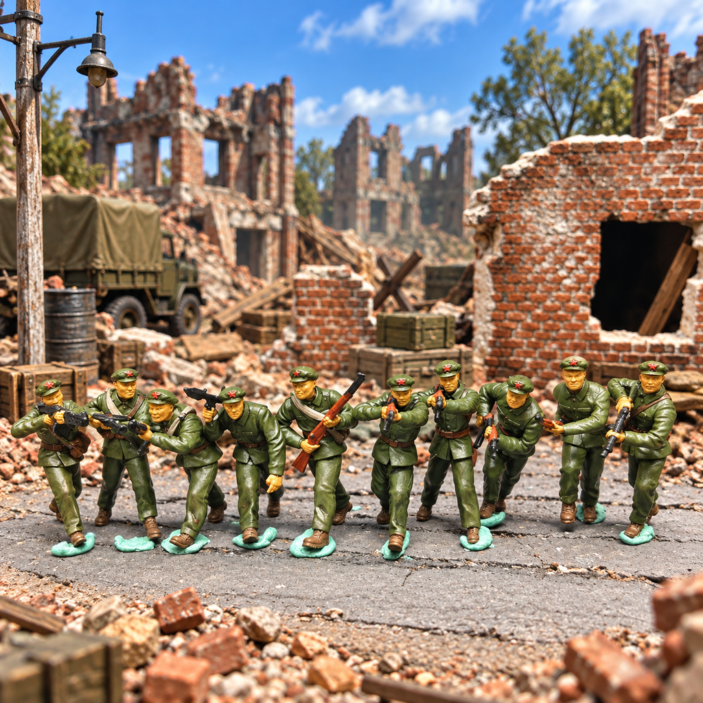 North Korean Soldiers – 1/72 Scale Set of 10