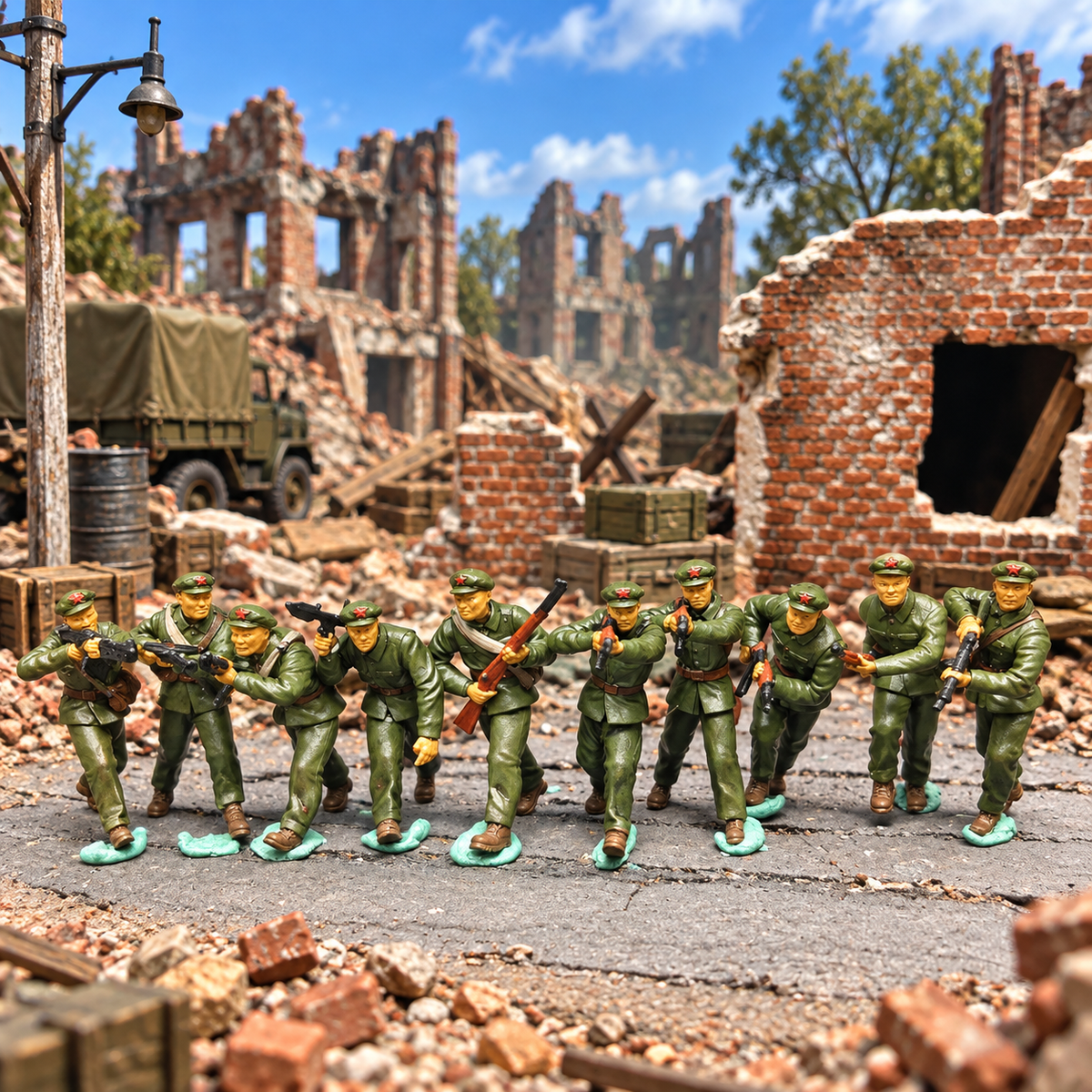 North Korean Soldiers – 1/72 Scale Set of 10