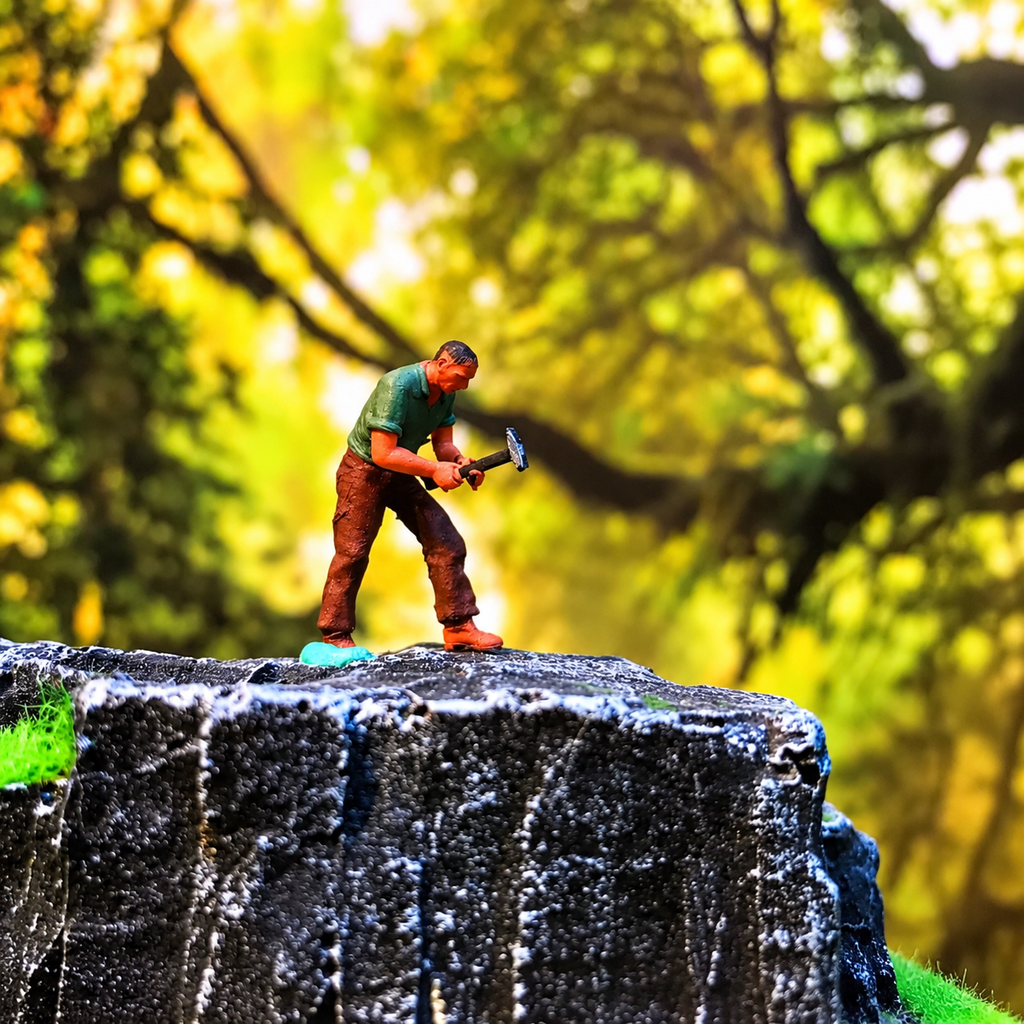 Outdoor Workers – 1/64 Scale Set of 8 Miniature Figures
