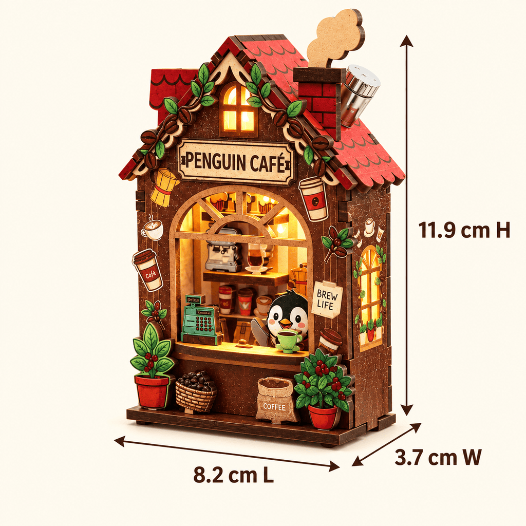 Penguin Café DIY Miniature Model Kit