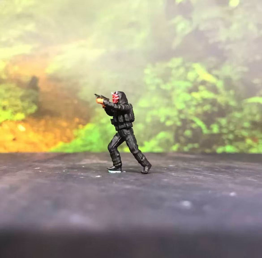 Robbers & Hostages – 1/64 Scale Set of 10 Figures (5 + 5)