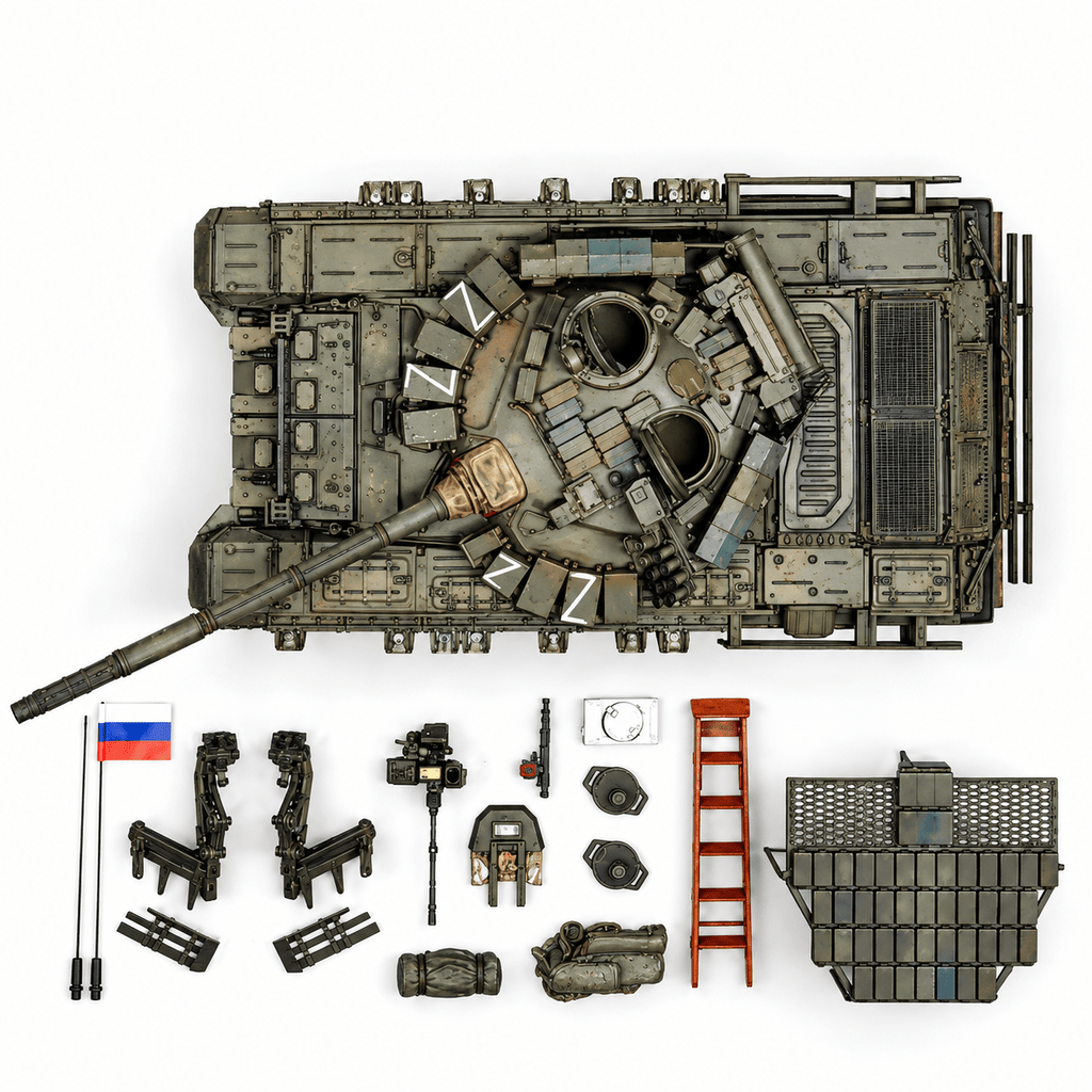 Russian T-72B3M Main Battle Tank – 1/72 Scale Battlefield Version B