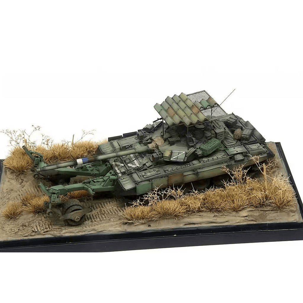 Russian T-90A Tank with Mine Roller – 1/72 Scale Finished Model