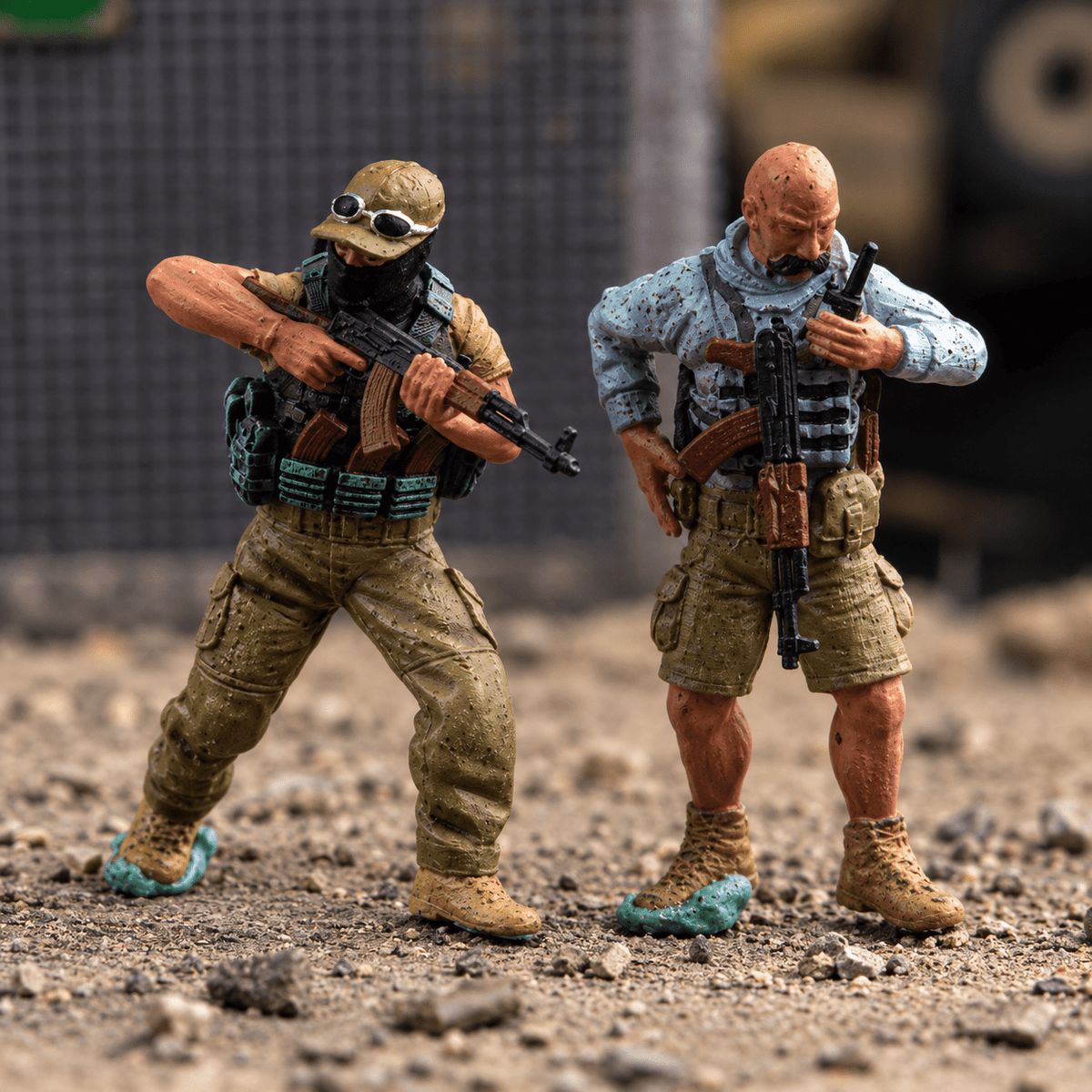 Russian Wagner Capture Scene – 1/72 Scale Set of 7 Painted Resin Figures