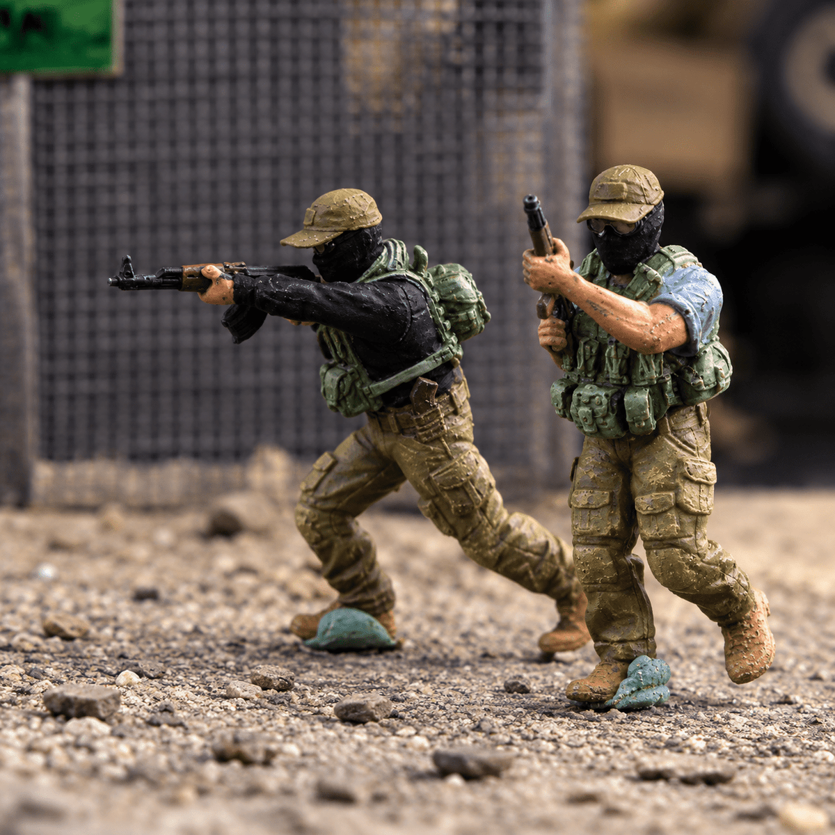 Russian Wagner Capture Scene – 1/72 Scale Set of 7 Painted Resin Figures