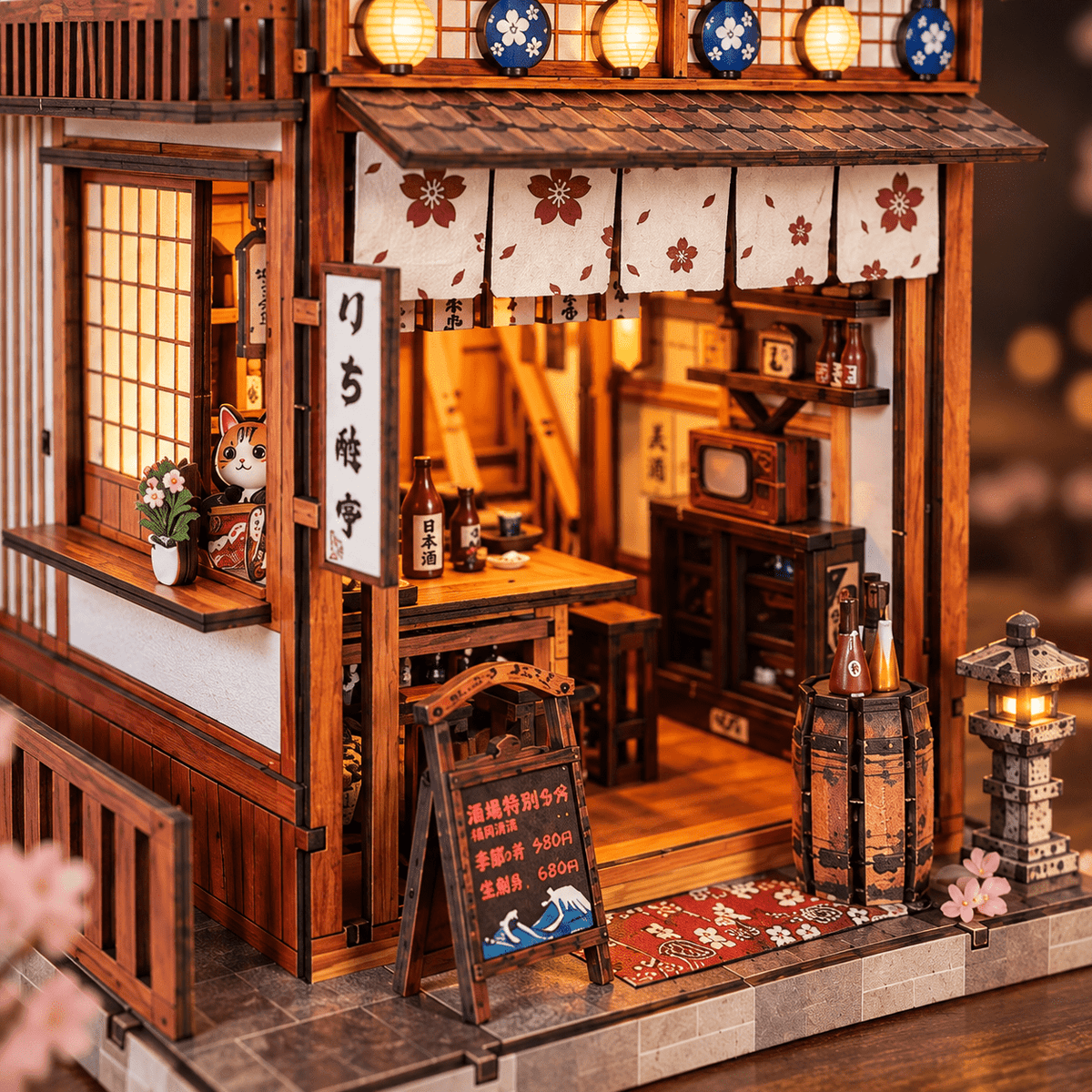 Sakura Sake Bar DIY Miniature Model Kit