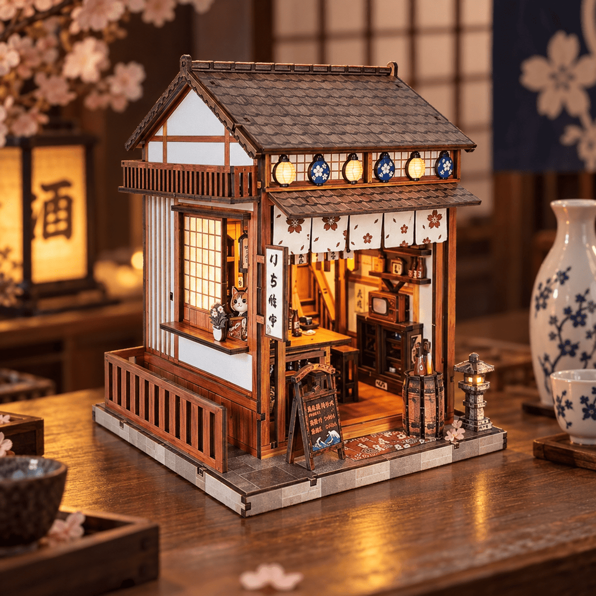 Sakura Sake Bar DIY Miniature Model Kit