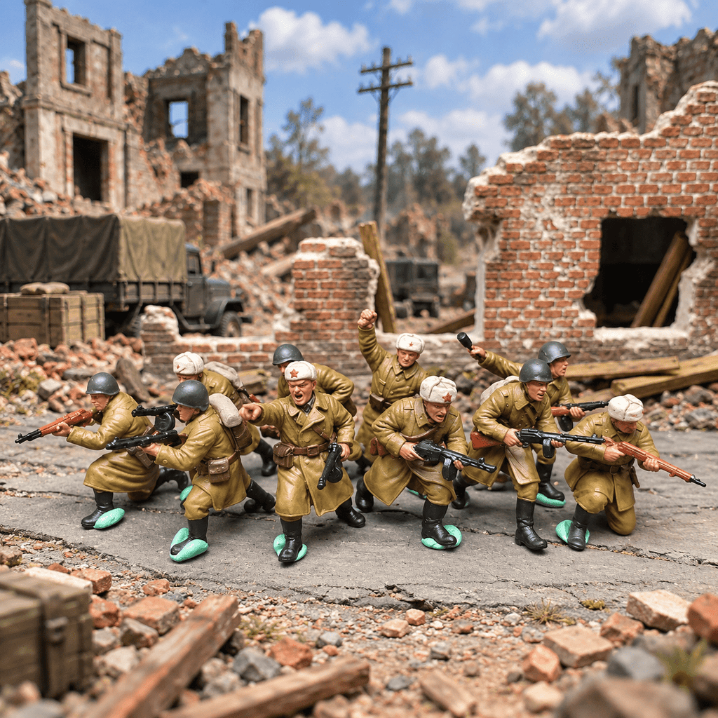Soviet Red Army Soldiers – 1/72 Scale Set of 10