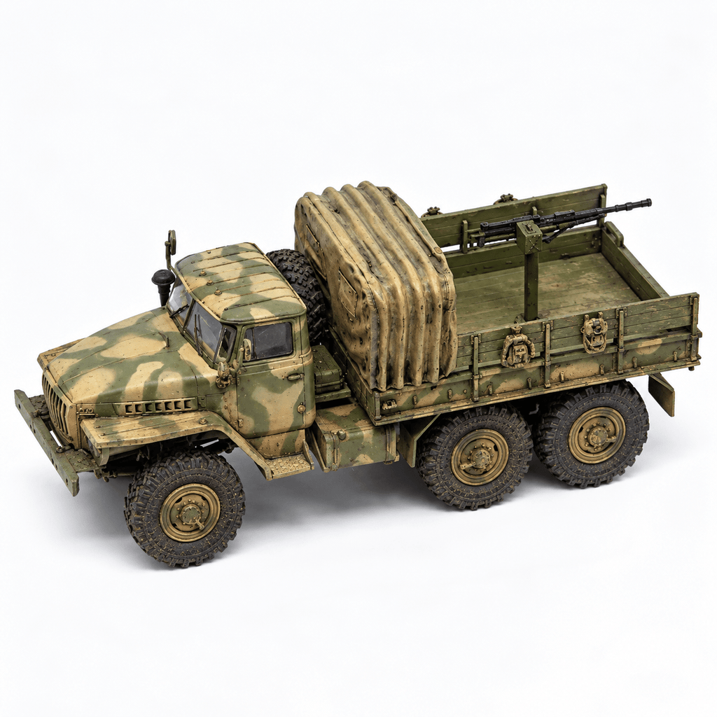 Soviet Ural Armed Truck – 1/72 Scale Afghanistan Finished Model