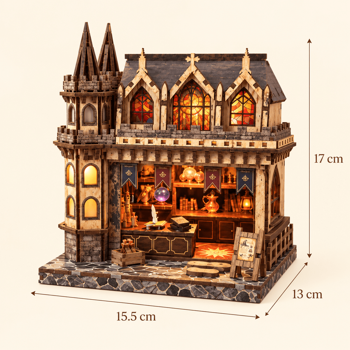 Spire Magic Shop DIY Miniature Model Kit - Little Relic Studio