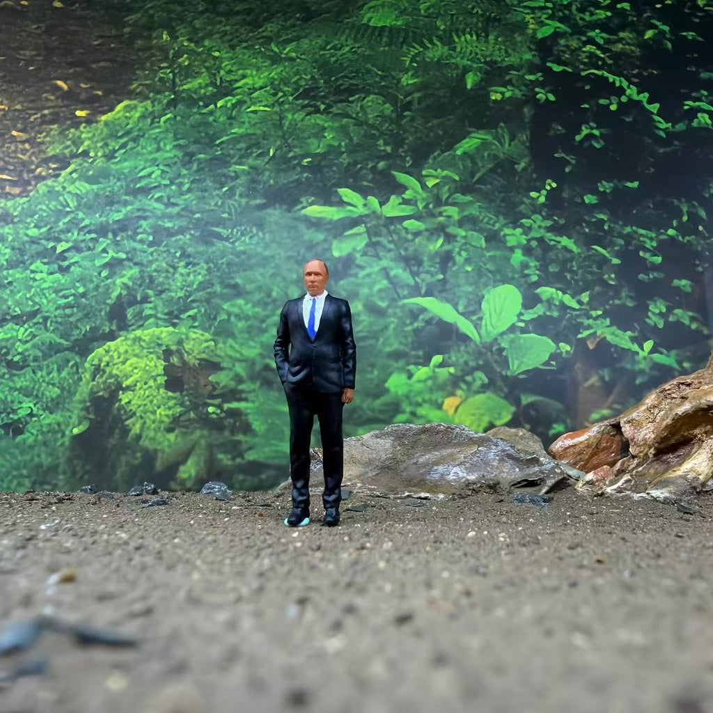 Suited Bodyguards – 1/64 Scale Set of 8 Miniature Figures