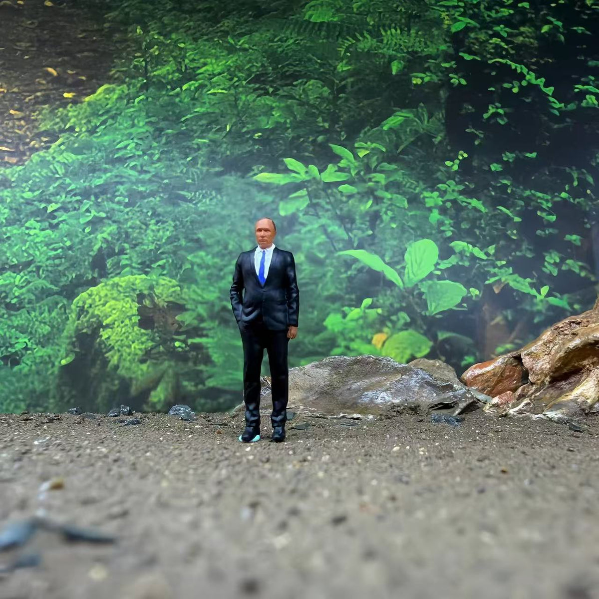 Suited Bodyguards – 1/64 Scale Set of 8 Miniature Figures