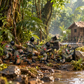 SWAT Search Team – 1/64 Scale Set of 6 Miniature Figures