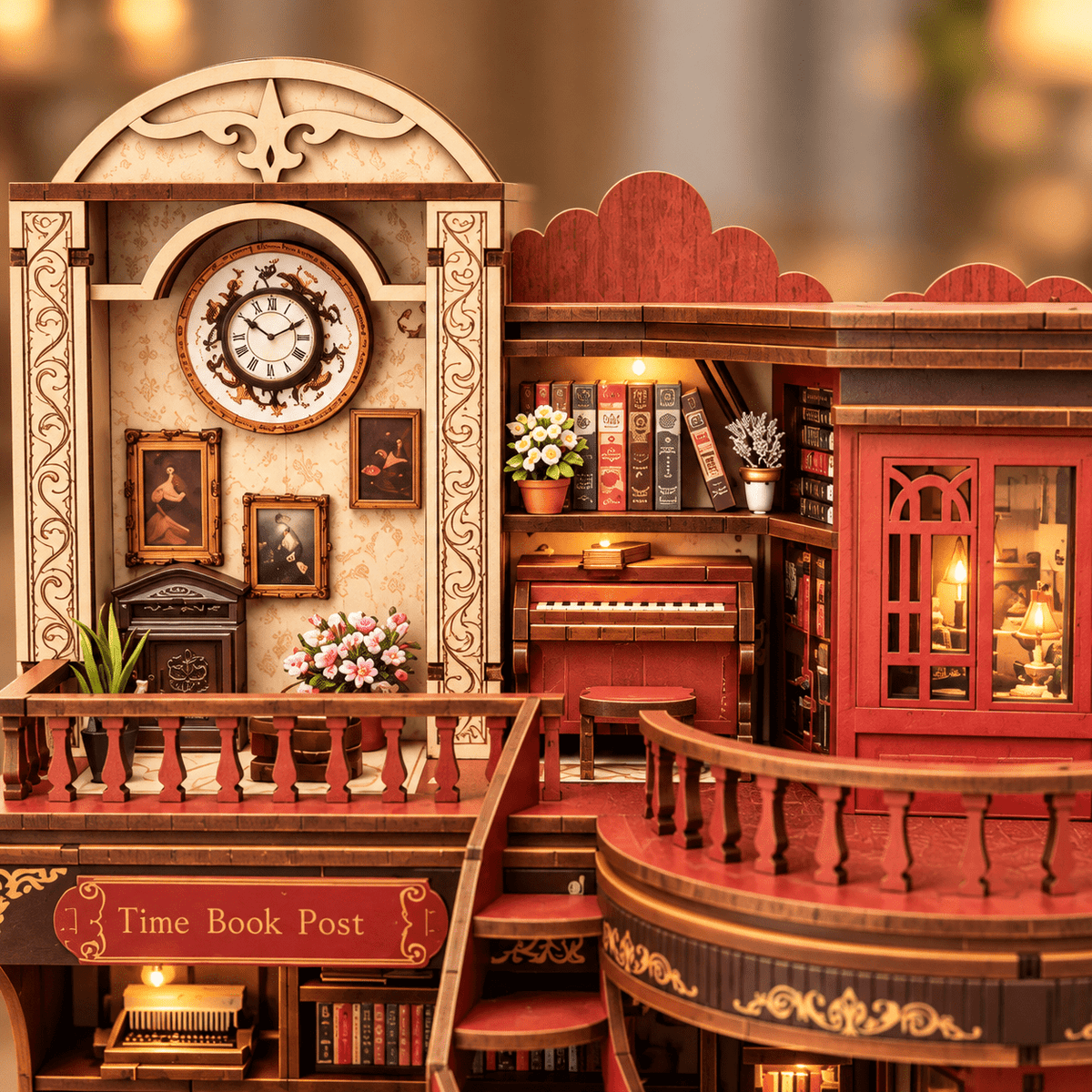 Time Book Post DIY Miniature Model Kit