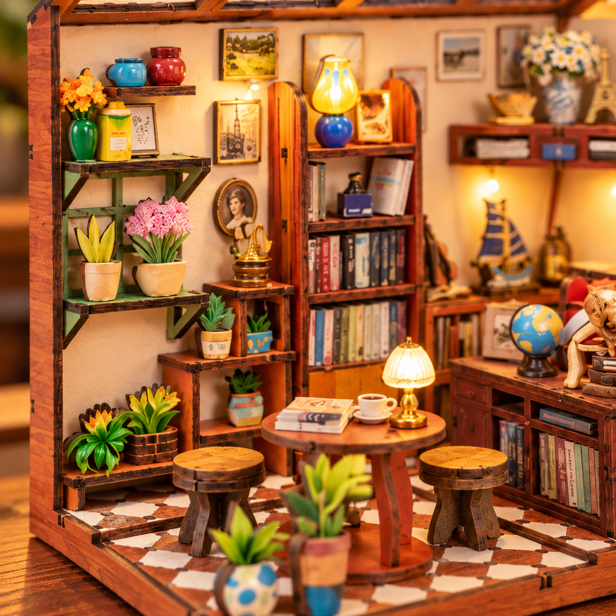 Tom's Bookshop DIY Miniature Model Kit