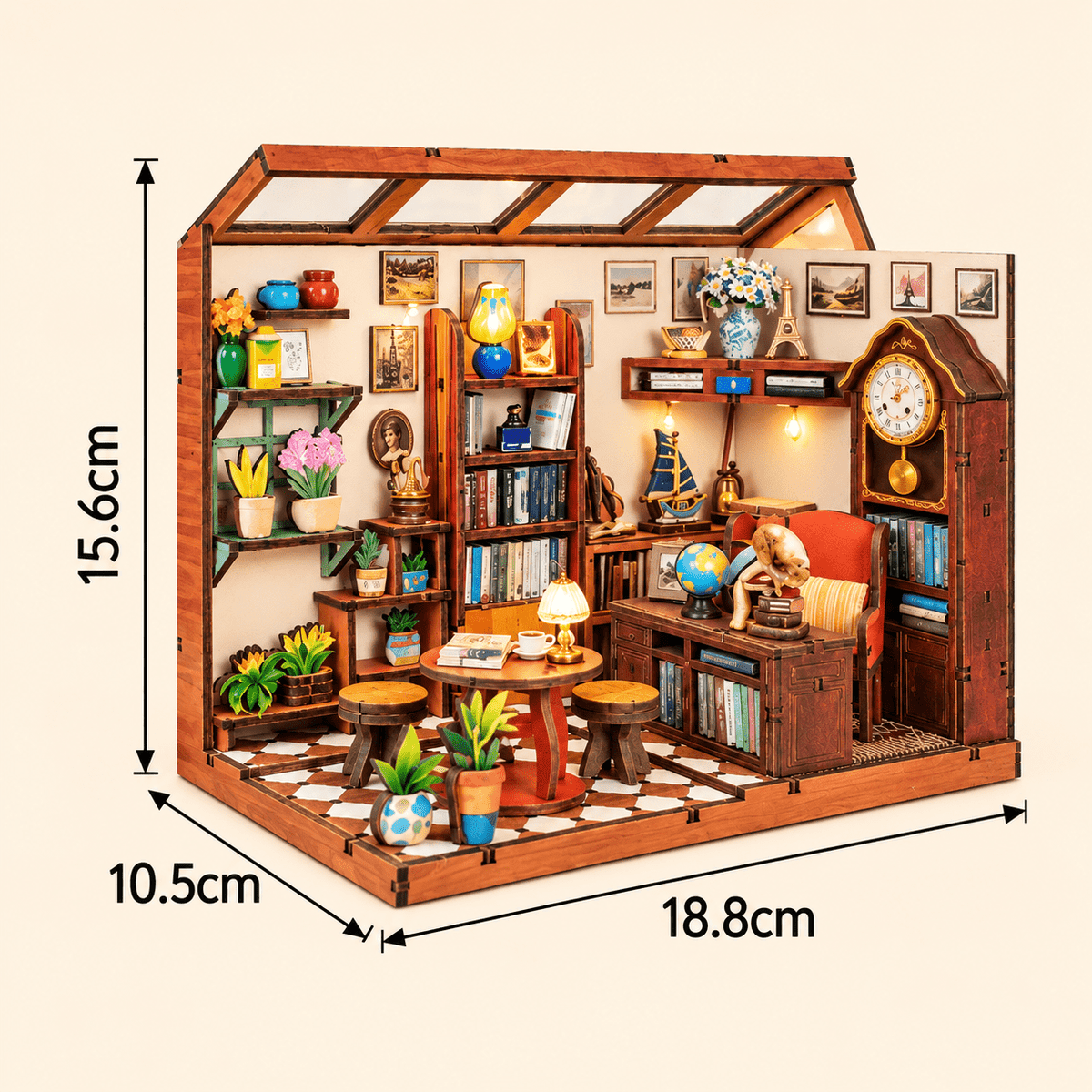 Tom's Bookshop DIY Miniature Model Kit
