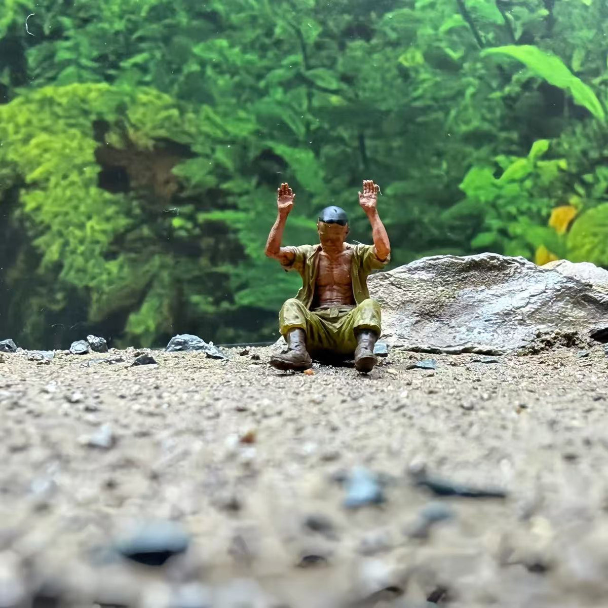 Unarmed Soldiers – 1/64 Scale Set of 4 Miniature Figures