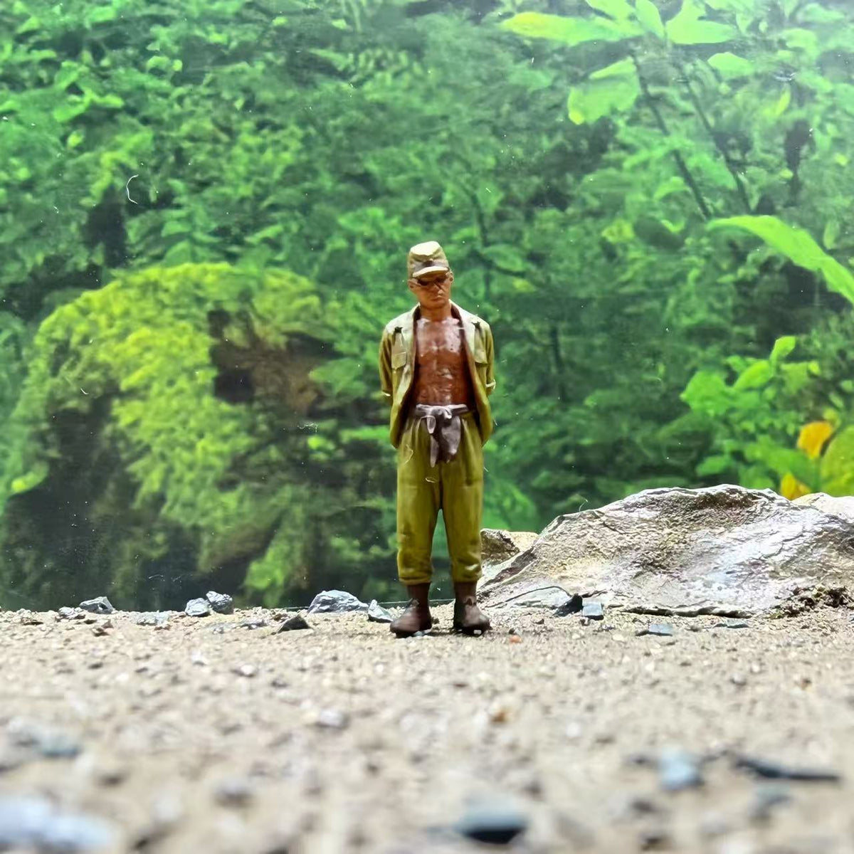 Unarmed Soldiers – 1/64 Scale Set of 4 Miniature Figures