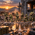 US Navy SEALs – 1/64 Scale Set of 6 Miniature Figures