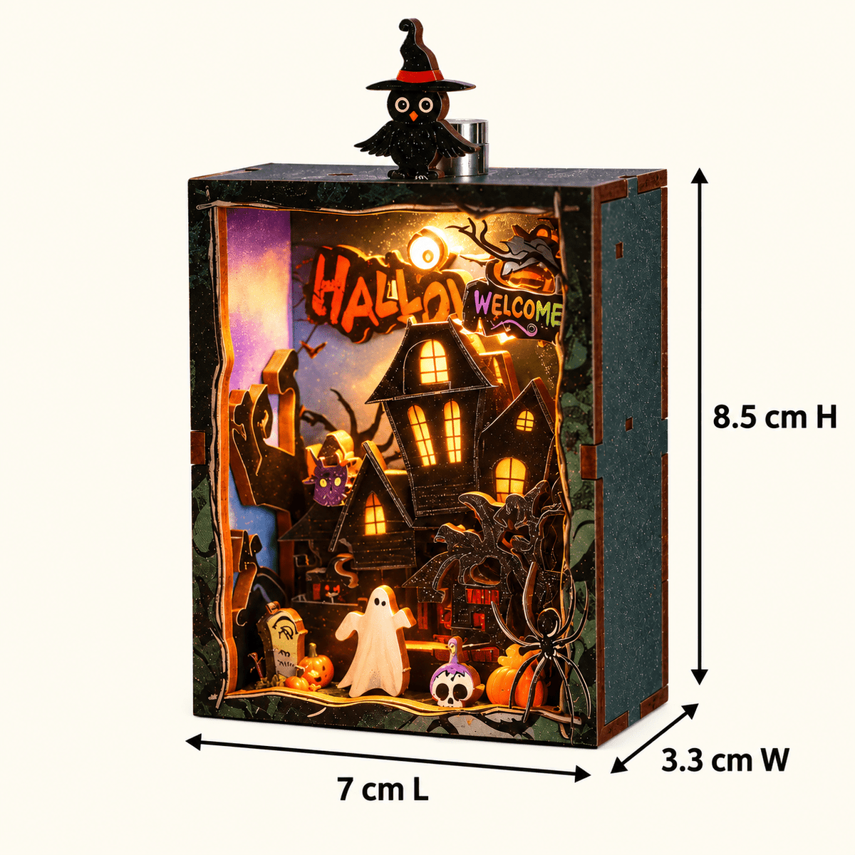 Witchy Night Frame DIY Miniature Model Kit