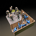 WWII Bayonet Clash Diorama – 1/72 Scale 13 Figures with Base