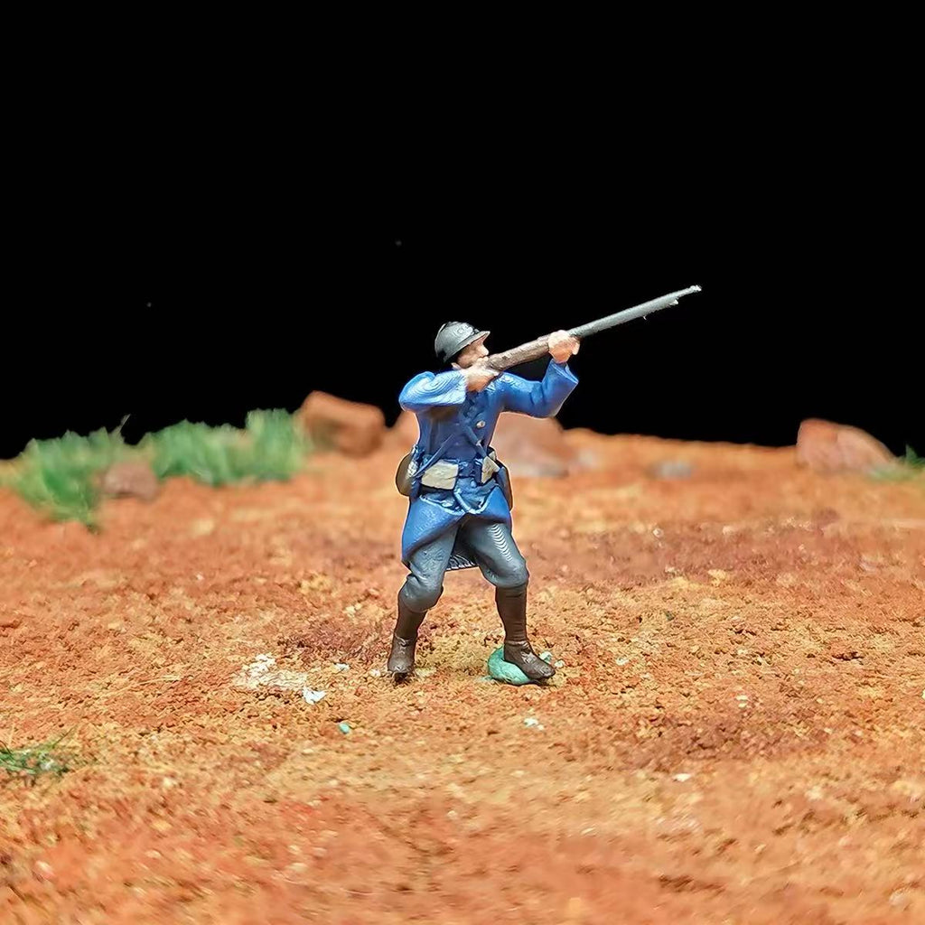 WWII Bayonet Clash Diorama – 1/72 Scale 13 Figures with Base
