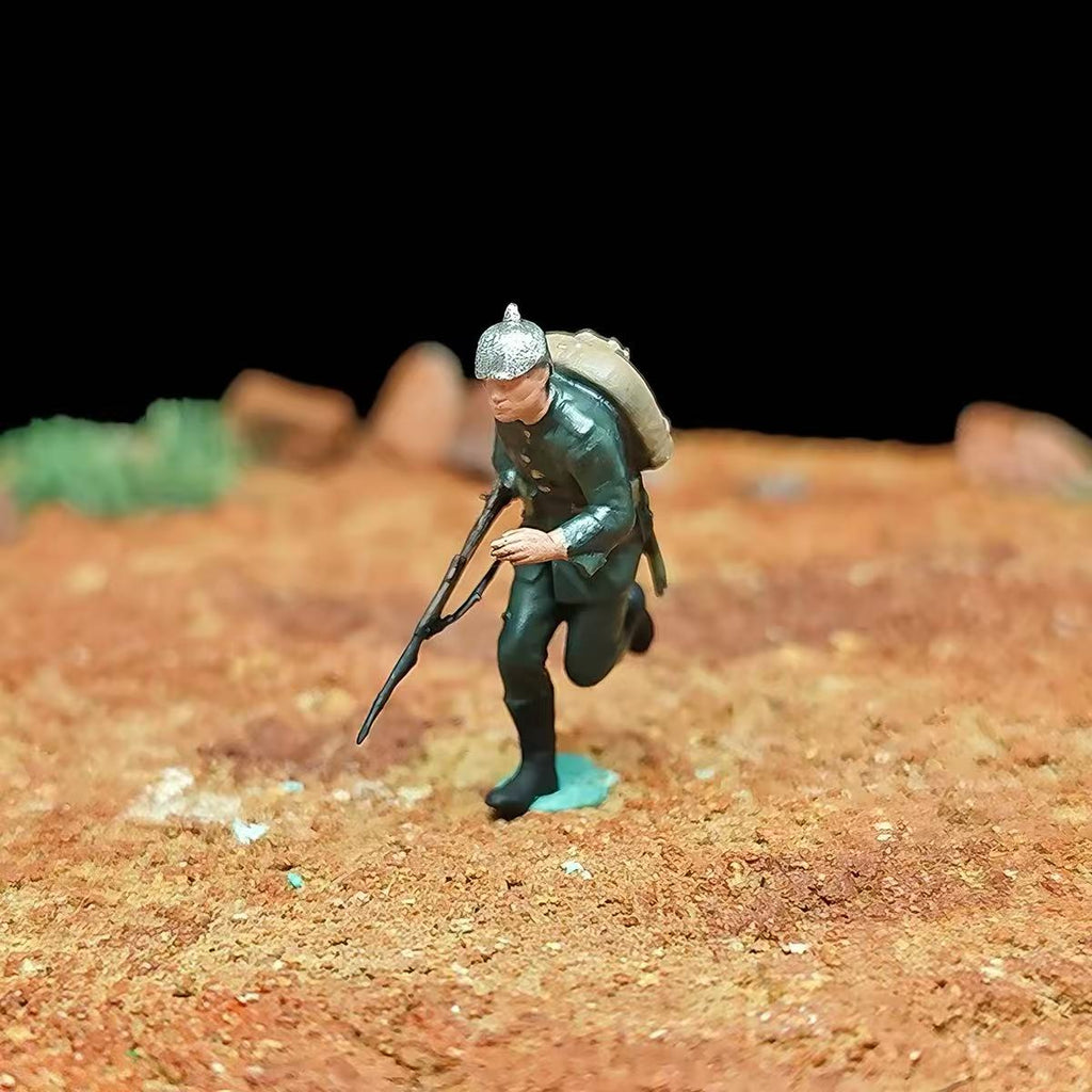 WWII Bayonet Clash Diorama – 1/72 Scale 13 Figures with Base