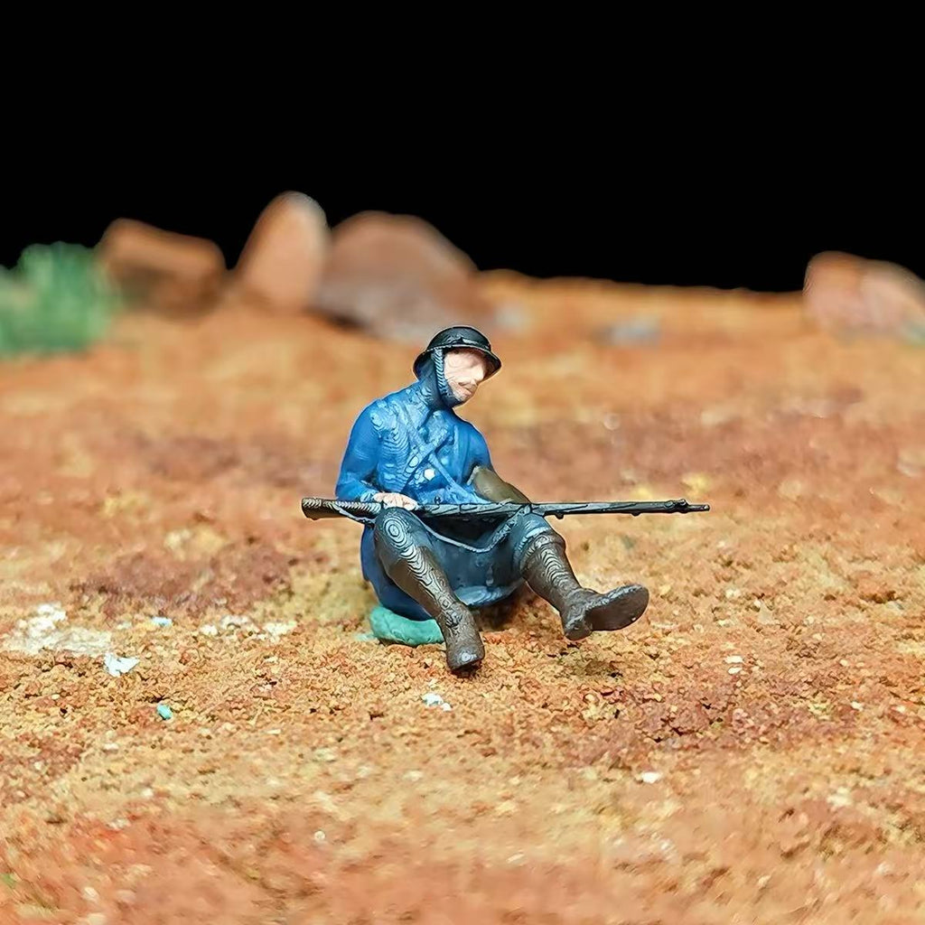 WWII Bayonet Clash Diorama – 1/72 Scale 13 Figures with Base