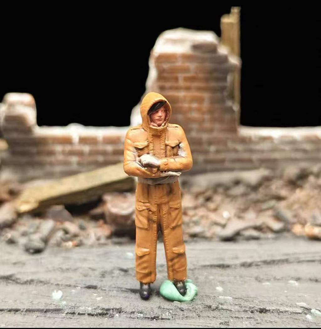 WWII British Tank Crew – 1/72 Scale Set of 10