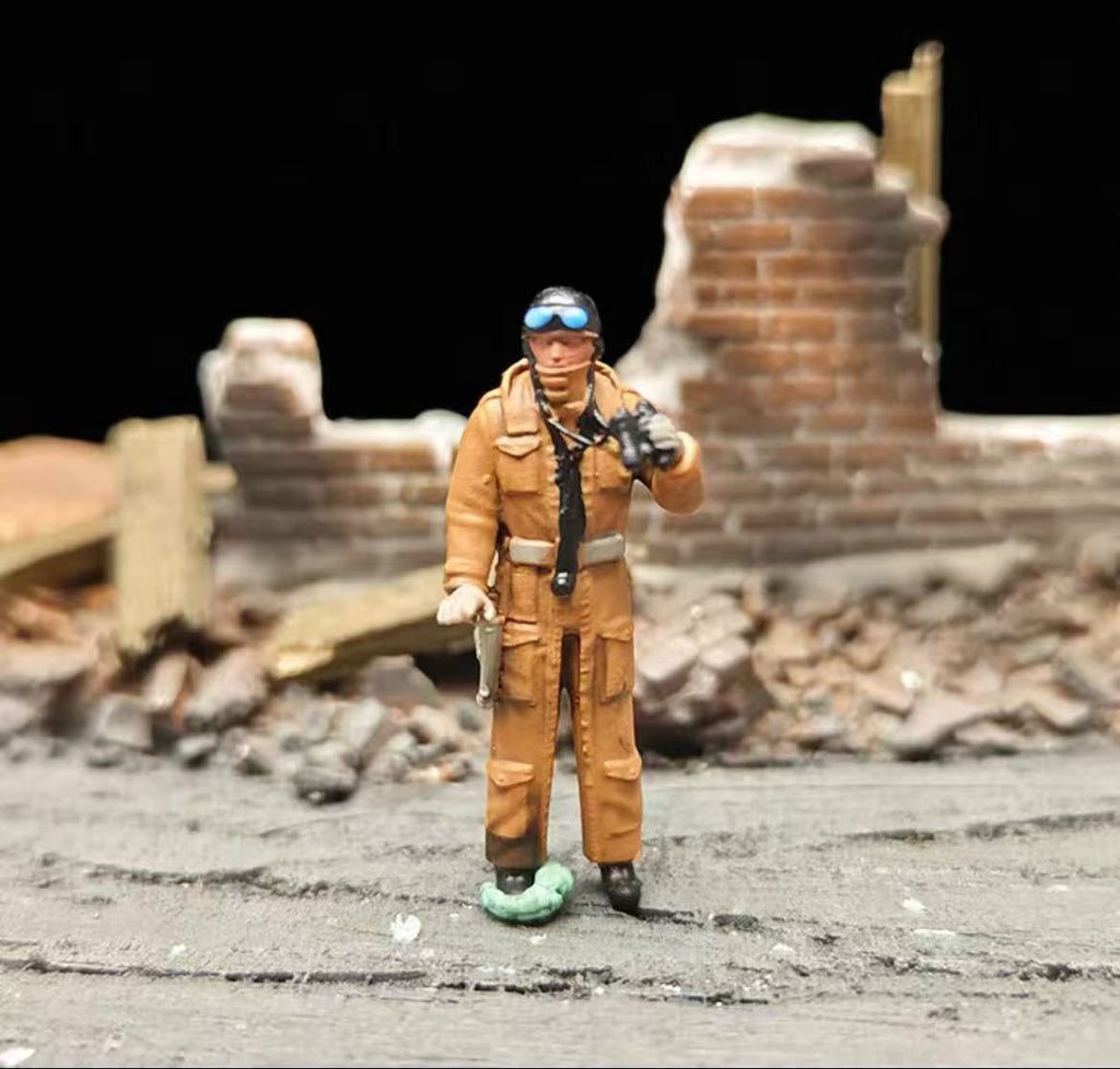 WWII British Tank Crew – 1/72 Scale Set of 10