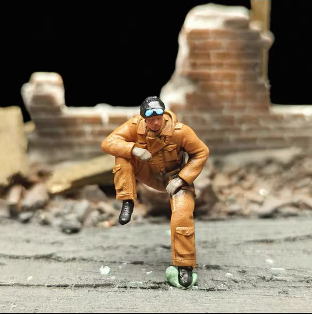 WWII British Tank Crew – 1/72 Scale Set of 10