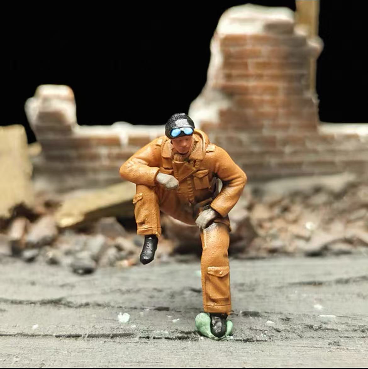 WWII British Tank Crew – 1/72 Scale Set of 10