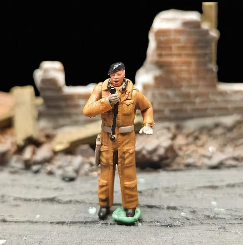 WWII British Tank Crew – 1/72 Scale Set of 10