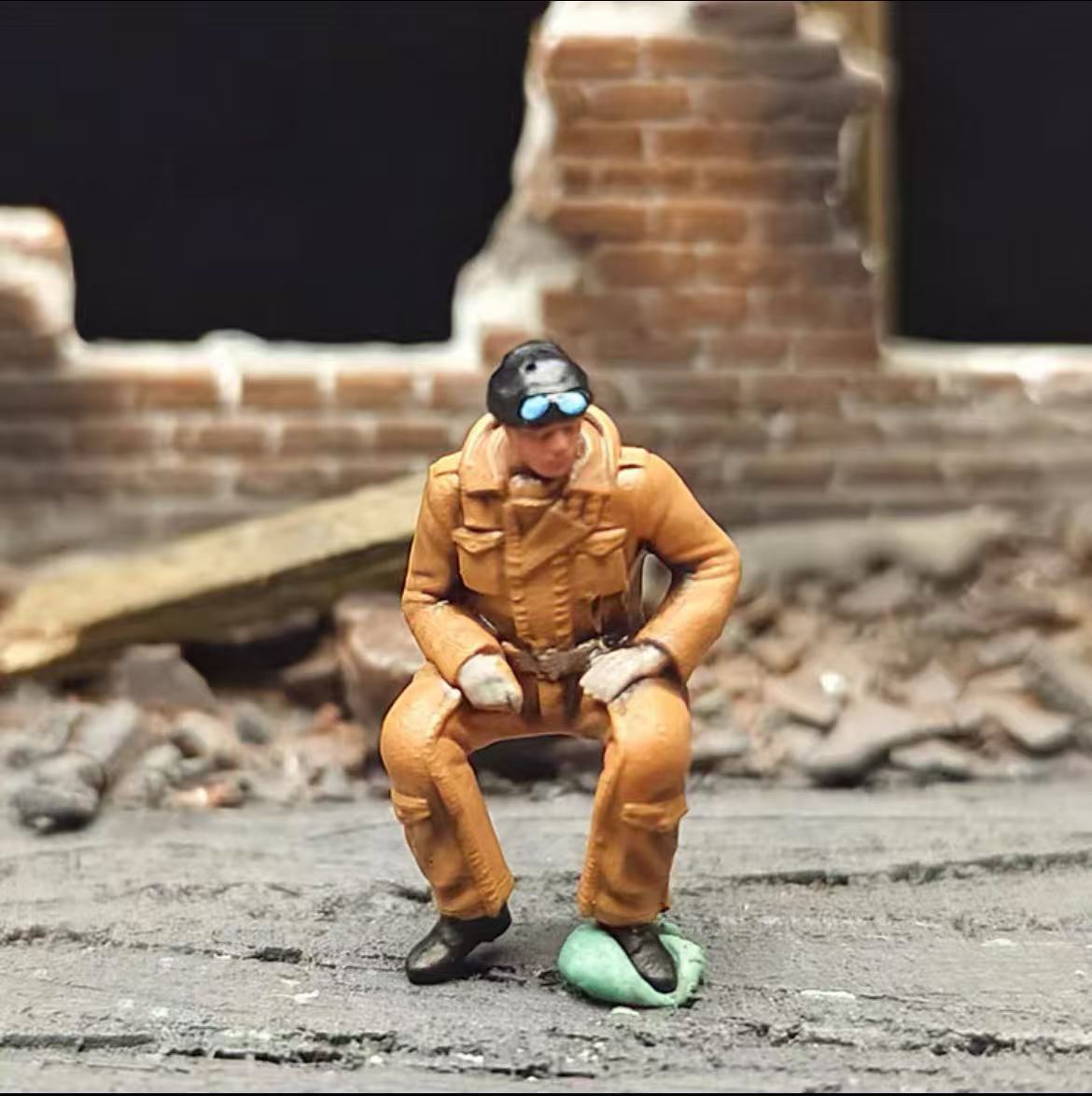 WWII British Tank Crew – 1/72 Scale Set of 10