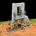 WWII City Assault Diorama – 1/72 Scale 9 Figures with Base