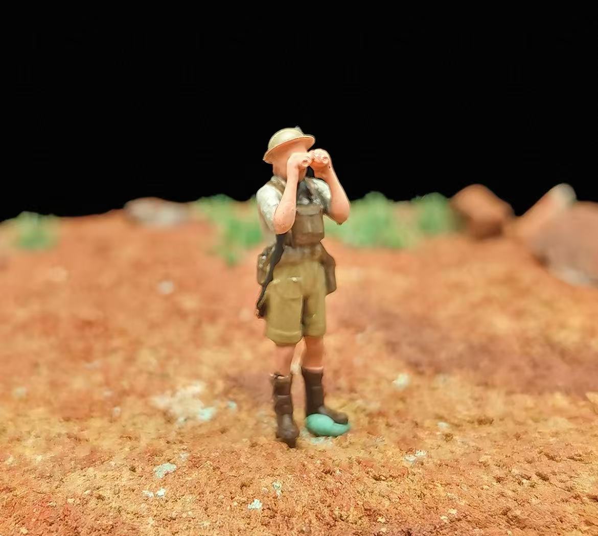 WWII Trench Defence Diorama – 1/72 Scale Set of 9 Figures with Base